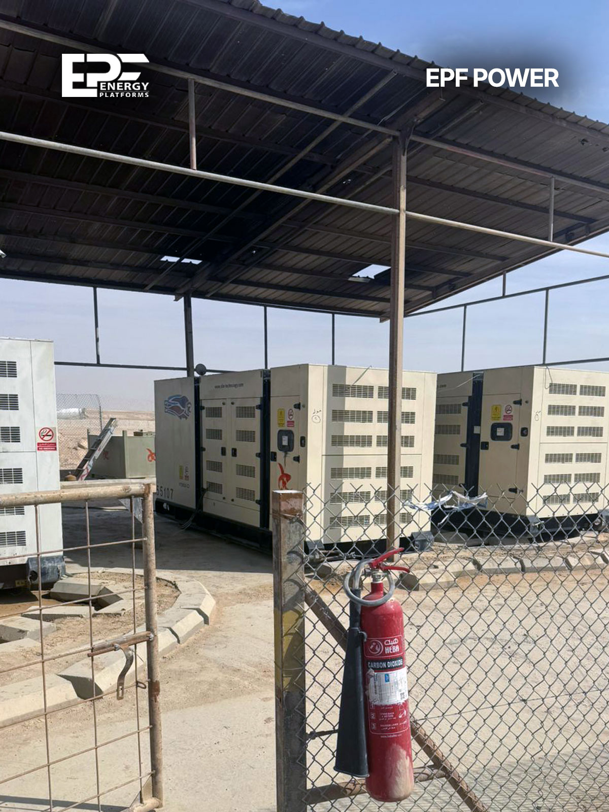 Generator units deployed for the Al-Fursan rental power project