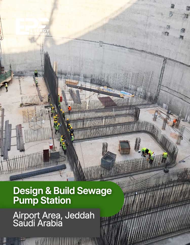 Reinforcement Cages Positioned in Pit